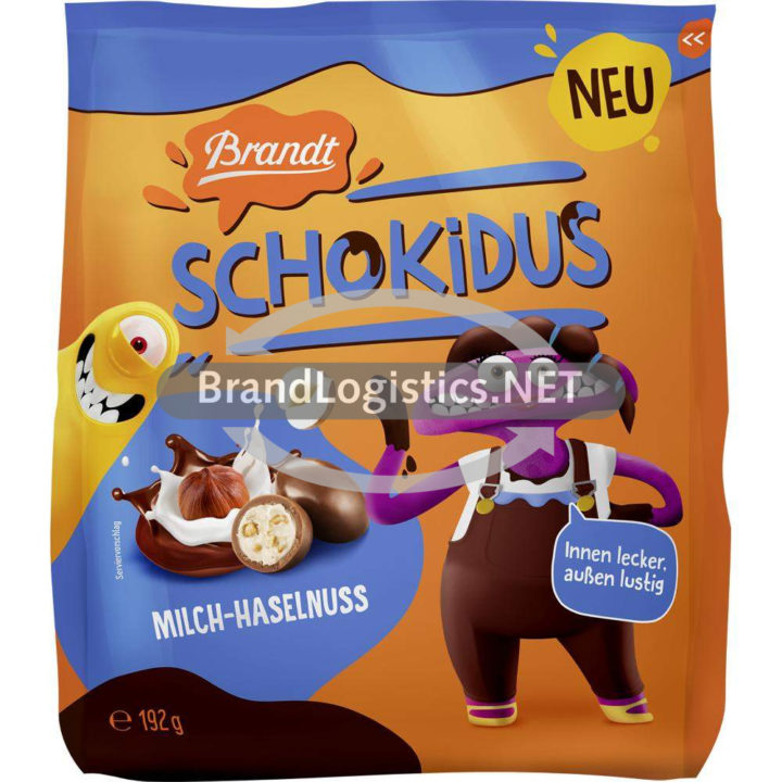 Brandt Schokidus Milch-Haselnuss 192 g