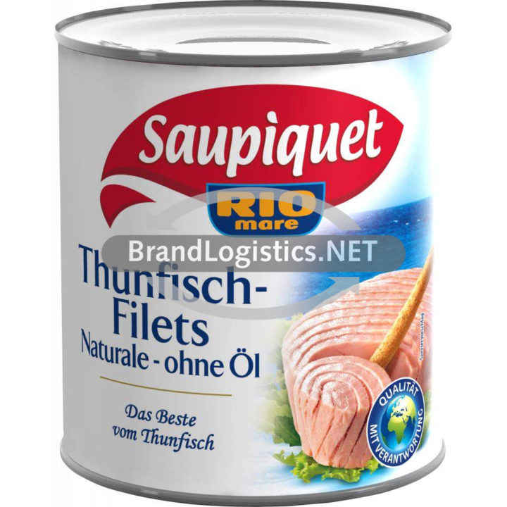 Saupiquet Rio Mare Thunfisch-Filets Naturale ohne Öl 800 g
