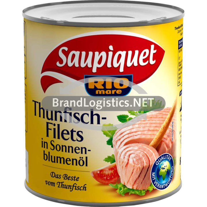 Saupiquet Rio Mare Thunfisch-Filets in Sonnenblumenöl 800 g