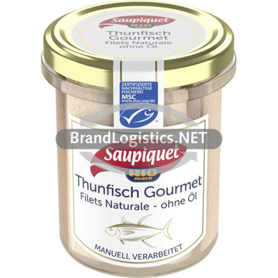 Saupiquet Rio Mare Gourmet Thunfisch-Filets Naturale ohne Öl 180 g