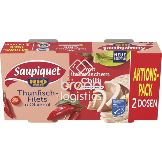 Saupiquet Rio Mare Thunfisch-Filets in Olivenöl mit italienischem Chili MSC 2×120 g