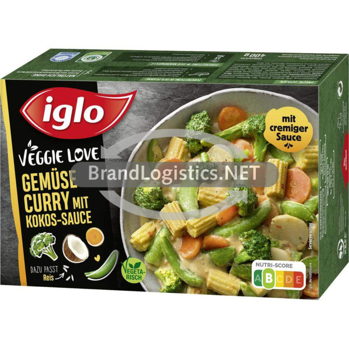 Iglo Veggie Love Gemüse Curry mit Kokos-Sauce 400 g