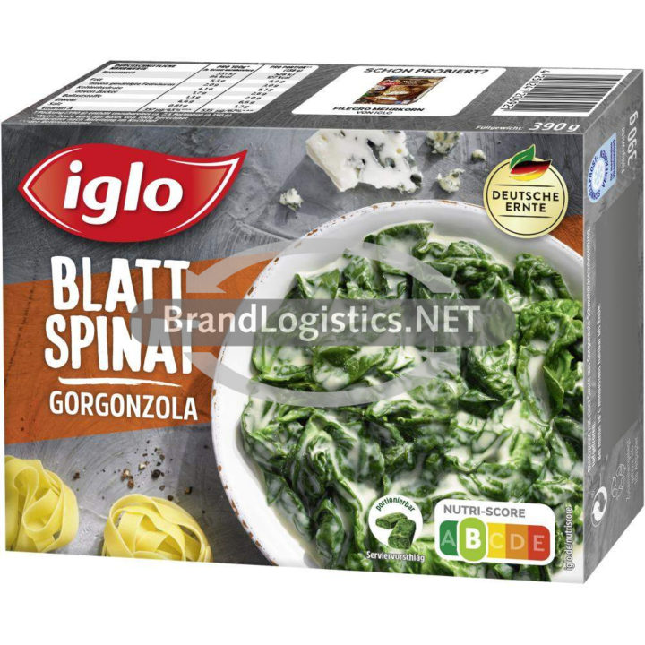 Iglo Blattspinat mit Gorgonzola 390 g