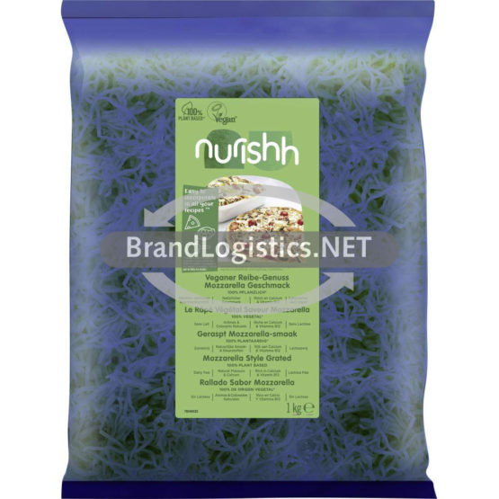 Nurishh Veganer Reibe-Genuss Mozzarella-Geschmack 1 kg