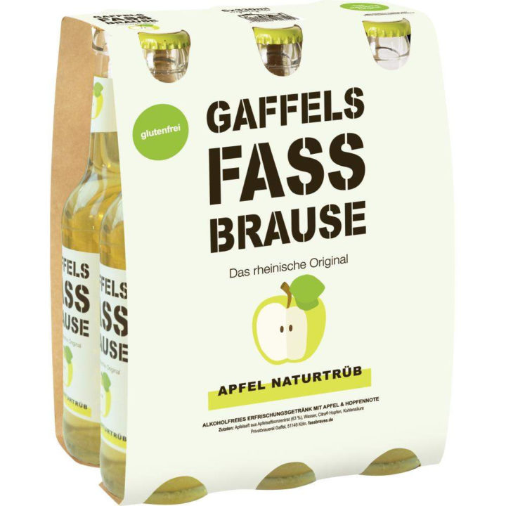 Gaffels Fassbrause Apfel naturtrüb Sixpack 6×0,33 l