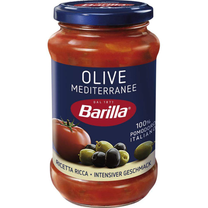 Barilla Pasta-Sauce Olive Mediterranee 400 g