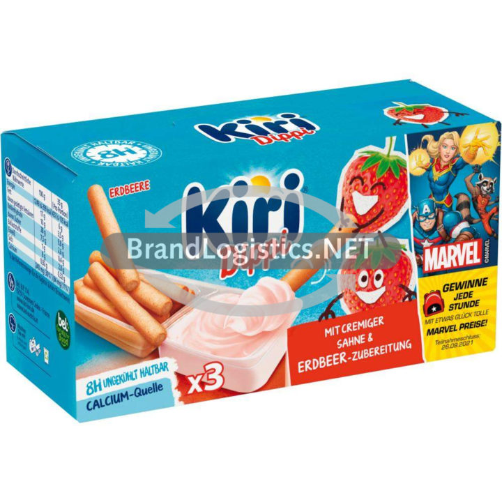 Kiri Dippi Erdbeere 3P Back-to-School Marvel Promotion 105 g