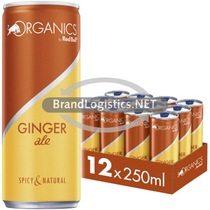 Red Bull Organics Ginger Ale 250ml 12er Tray DPG E-Commerce