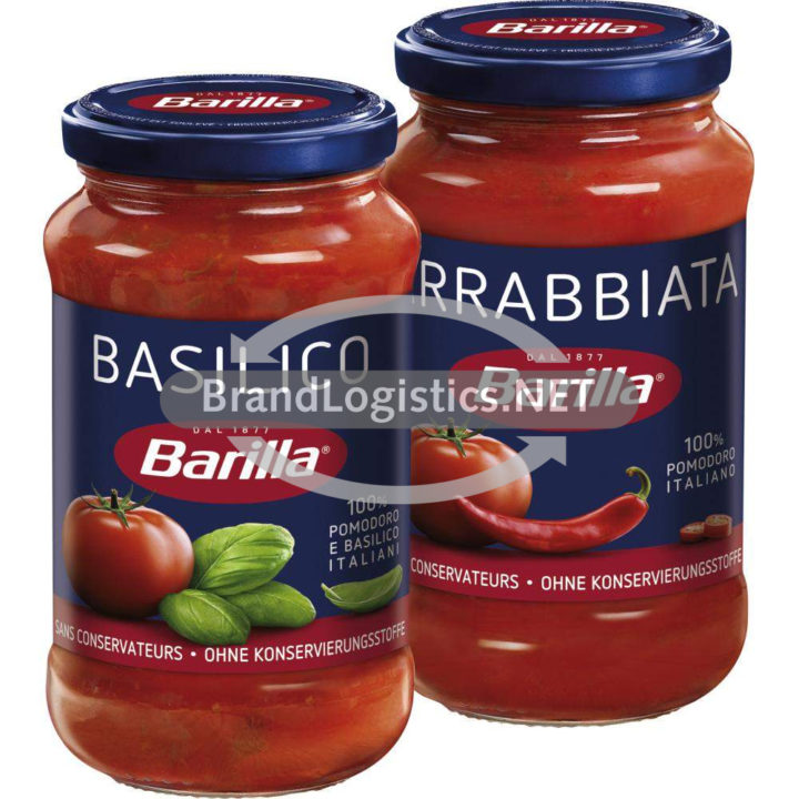 Barilla Pasta-Sauce Basilico 200 g und Barilla Pasta-Sauce Arrabbiata 400 g