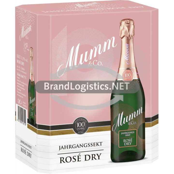 Mumm Rose Dry Jahrgangssekt Sonderedition 6 x 0,75 l