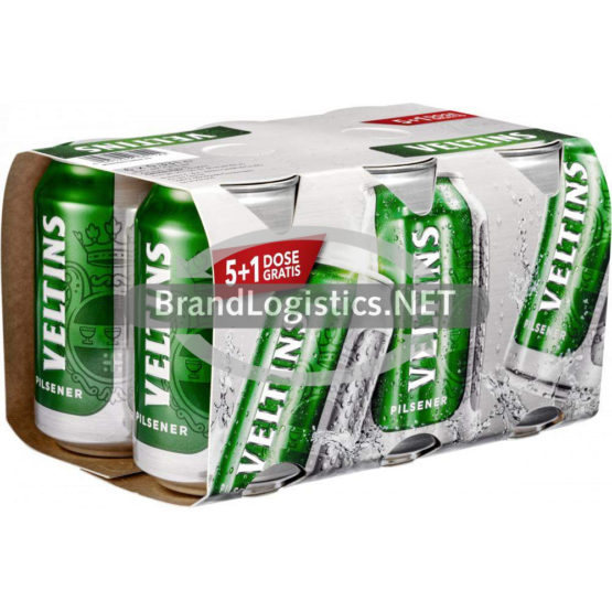 VELTINS Pilsener Dose “5+1” 6×0,33 l