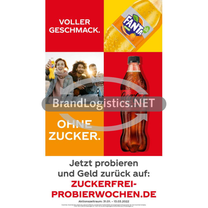 Coca Cola Zero Sugar Promotion Bildschirmgrafik 1080×1920