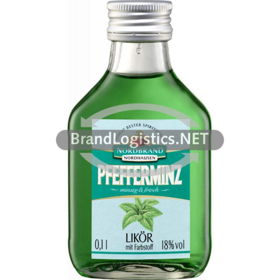 Nordbrand Pfefferminz Likör 18% vol. 0,1 l