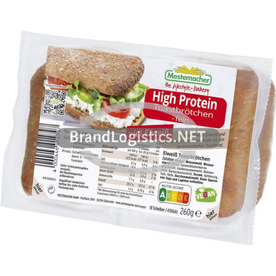 Mestemacher HIGH PROTEIN Toastbrötchen fein 260 g