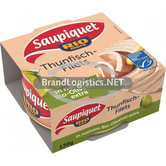Saupiquet Rio Mare Thunfisch-Filets in Bio-Olivenöl MSC 160 g