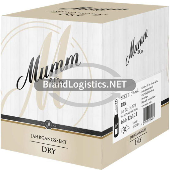 Mumm Dry Jahrgangssekt 12×0,2 l