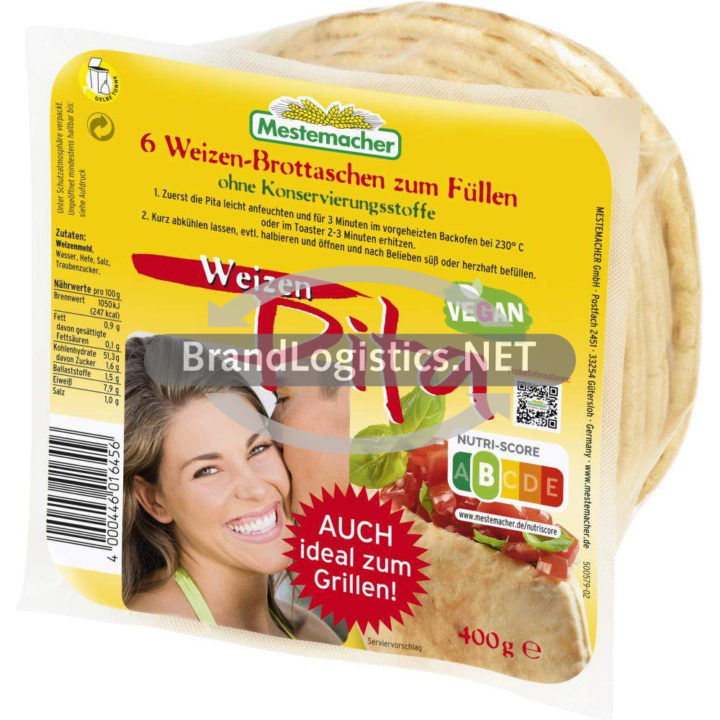 Mestemacher Weizen PITA 400 g
