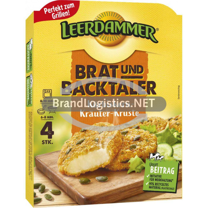 Leerdammer Brat- und Backtaler Kürbiskern-Kräuter-Kruste 160 g (neue GTIN)