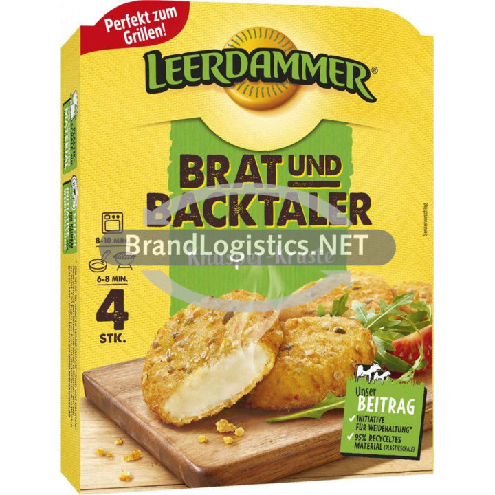 Leerdammer Brat- und Backtaler Knusper-Kruste 160 g (neue GTIN)