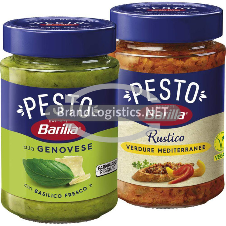 Barilla Pesto alla Genovese 190 g und Pesto Rustico Mediterraneo 200 g