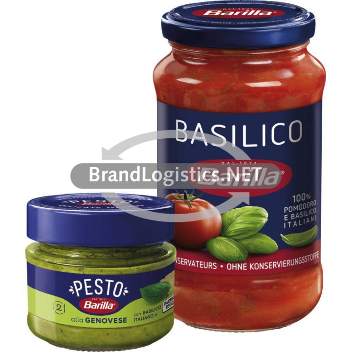 Barilla Pesto alla Genovese 90 g und Barilla Pasta-Sauce Basilico 200 g