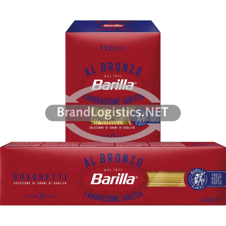 Barilla Al Bronzo Spaghetti 400 g und Barilla Al Bronzo Fusilli 400 g