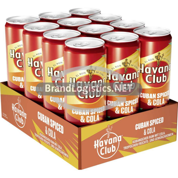 Havana Club Cuban Spiced & Cola 10% vol. Tray 12×0,33 l