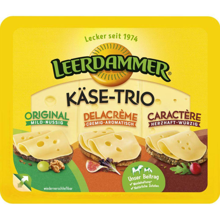 Leerdammer Käse Trio Scheiben 6S 125 g