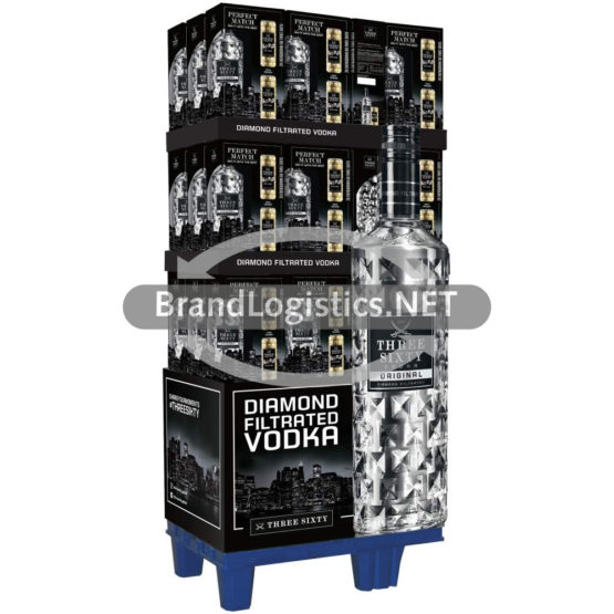 Three Sixty Vodka 37,5% vol. Display 42×0,7 l + Energy 2×0,25 l