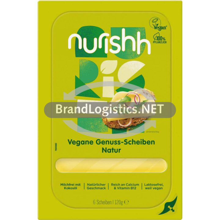 Nurishh Vegane Genuss-Scheiben Natur 120 g