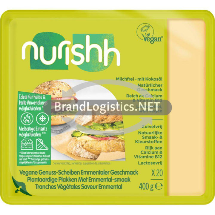 Nurishh Vegane Genuss-Scheiben Natur 400 g