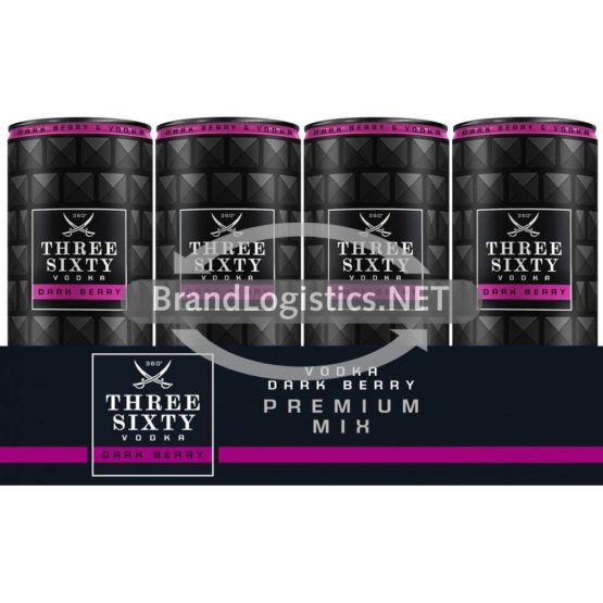 Three Sixty Dark Berry Tray 12×0,33 l