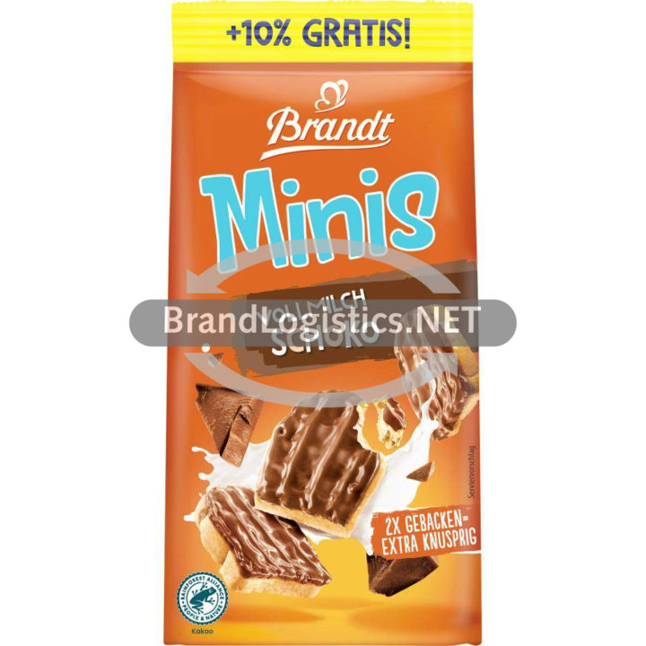 Brandt Minis + 10 % Vollmilch-Schoko 127 g