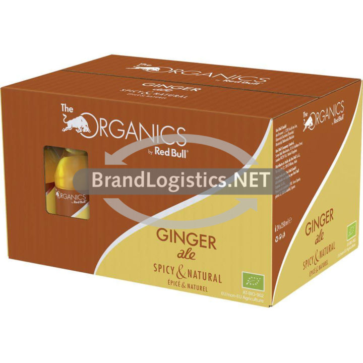Red Bull Organics Ginger Ale Glasflasche Karton 24×250 ml