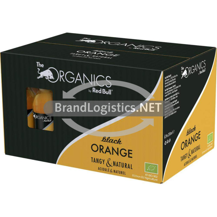 Red Bull Organics Black Orange Glasflasche Karton 250 ml