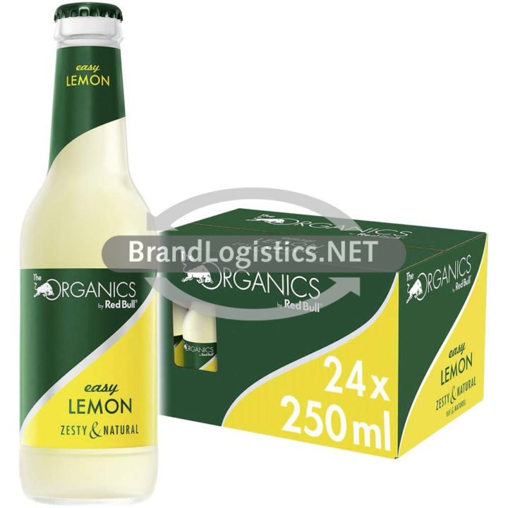 Red Bull Organics Easy Lemon Glasflasche Karton 24×250 ml E-Commerce