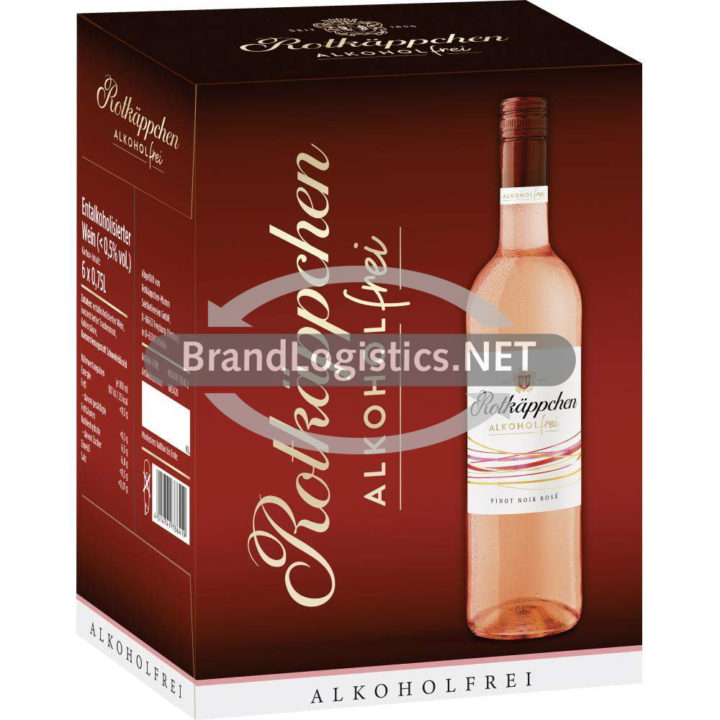 Rotkäppchen Pinot Noir Rosé Alkoholfrei Karton 6×0,75 l (neue Ausstattung)