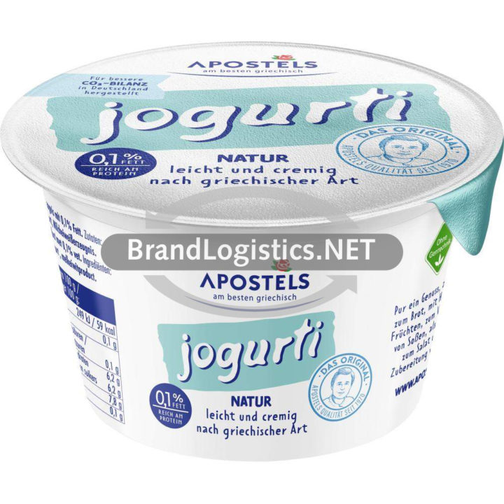 Apostels Jogurti Natur 0,1% Fett 150 g