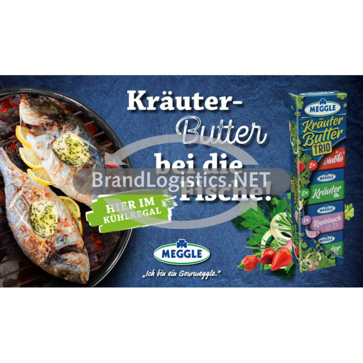 Meggle Kräuter-Butter Riegel Trio zu Fisch Waagengrafik 800×468