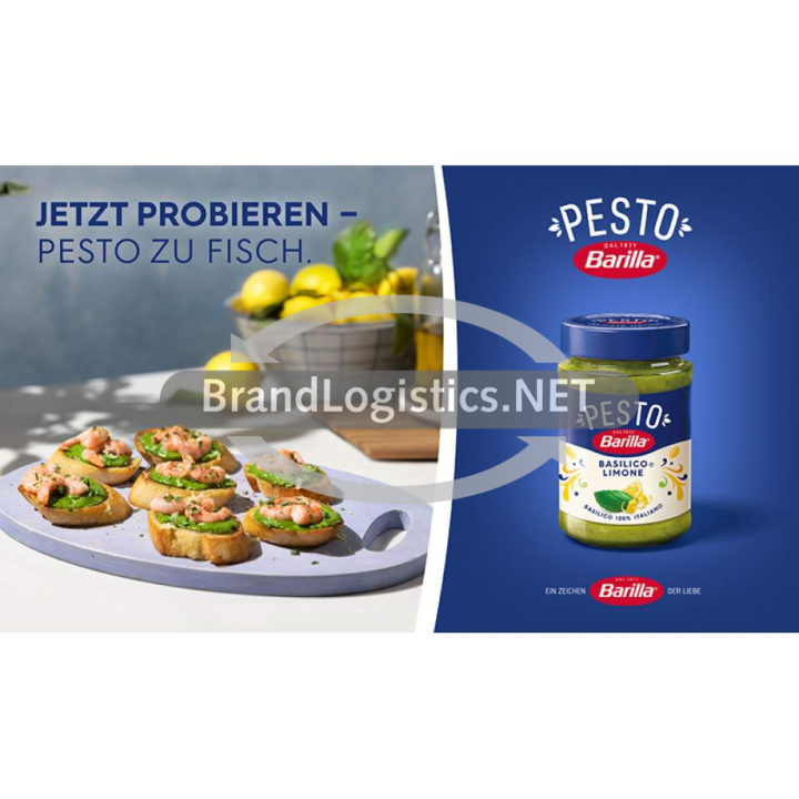 Barilla Waagengrafik Pesto Basilico e Limone zu Fisch 800×468